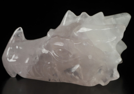 Feniksdraak  rozenkwarts bijna 10 cm