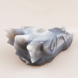 Drakenskull agaat geode - ongeveer 10,5 cm