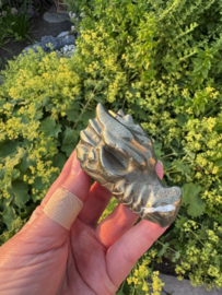 Draken skull pyriet ongeveer 7,5 cm - 2