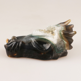 Drakenskull agaat geode - ongeveer 16 cm