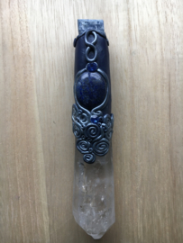 Aartsengel Michael Staf met Lemurisch kristal, kyanite en Lapis ...