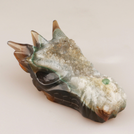 Drakenskull agaat geode - ongeveer 16 cm