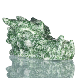 Draken skull hamine jade +/-5 cm