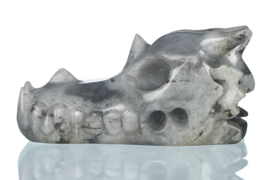 Draken skull labradoriet ongeveer 7, 5 cm
