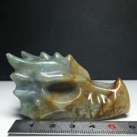 Drakenskull oceaan jaspis (Atlantissteen) 6,8 cm