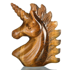 Eenhoorn van tijgeroog (ongeveer 5 cm)