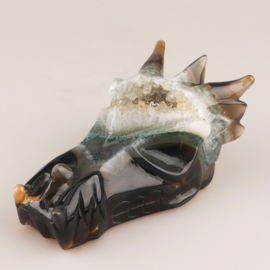 Drakenskull agaat geode - ongeveer 16 cm