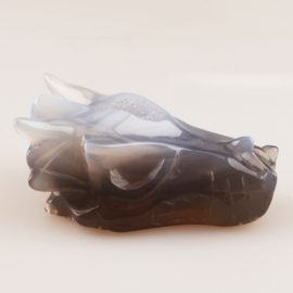 Drakenskull agaat geode - ongeveer 7,5 cm