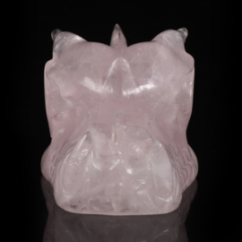 Dragon Skull rose quartz 7,7 cm