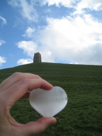 Selenite heart: an angel caller