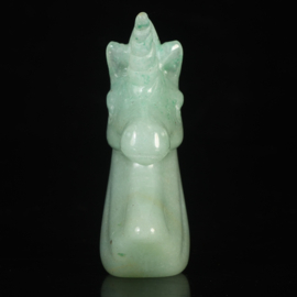 Eenhoorn van aventurijn (ongeveer 5 cm)
