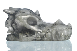 Draken skull labradoriet ongeveer 7, 5 cm