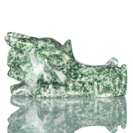 Draken skull hamine jade +/-5 cm