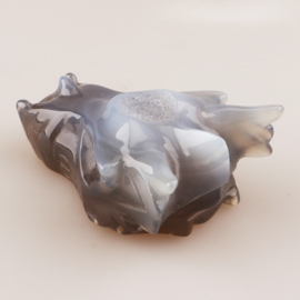 Drakenskull agaat geode - ongeveer 7,5 cm