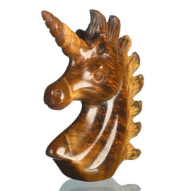 Eenhoorn van tijgeroog (ongeveer 5 cm)