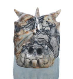 Draken skull picasso jaspis -ongeveer 7,5 cm