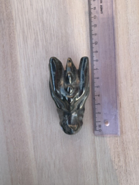 Draken skull pyriet ongeveer 7,5 cm - 2