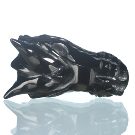 Draken skull zwarte obsidiaan 2:  5,1 cm