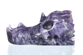 Dragon skull purpe fluorite 7,7  cm