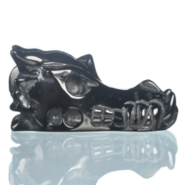 Draken skull zwarte obsidiaan 2:  5,1 cm