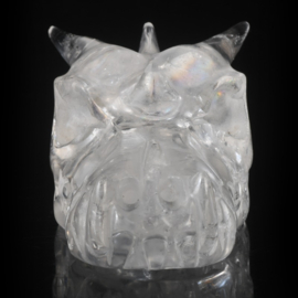 Draken skull bergkristal (regenboogkwarts) 7,5 cm