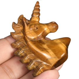 Eenhoorn van tijgeroog (ongeveer 5 cm)