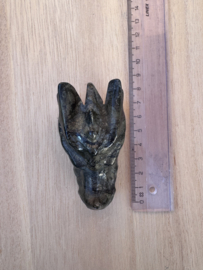 Draken skull pyriet ongeveer 7,5 cm - 8
