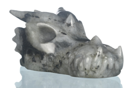 Draken skull labradoriet ongeveer 7, 5 cm