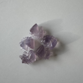 Tiny eenhoorntje van fluoriet - lila-achtig