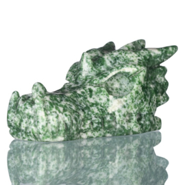 Draken skull hamine jade +/-5 cm