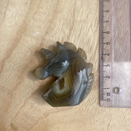 Druzy agaat eenhoorn (5 cm) - 5