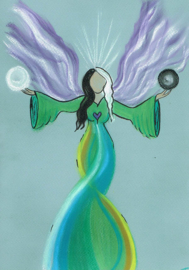 Intuitive angel drawing