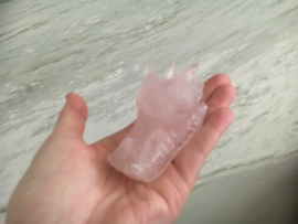 Dragon Skull rose quartz 7,7 cm