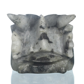 Draken skull labradoriet ongeveer 7, 5 cm