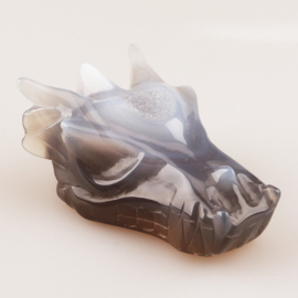 Drakenskull agaat geode - ongeveer 7,5 cm