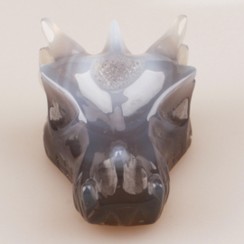 Drakenskull agaat geode - ongeveer 7,5 cm