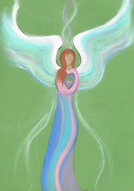 Intuitive angel drawing