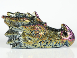 Feniksdraak aura lava steen bijna 10 cm