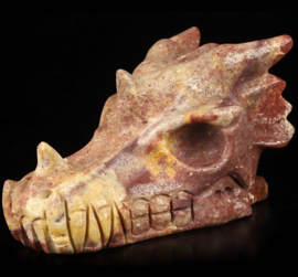 Drakenskull Mexicaanse jaspis +/- 12,5 cm