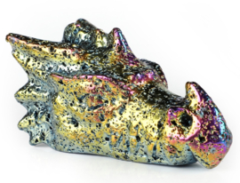 Feniksdraak aura lava steen bijna 10 cm