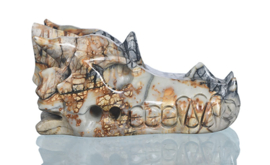 Draken skull picasso jaspis -ongeveer 7,5 cm