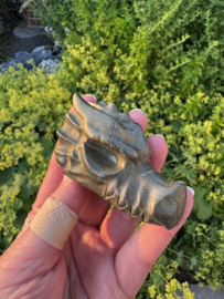 Draken skull pyriet ongeveer 7,5 cm - 3
