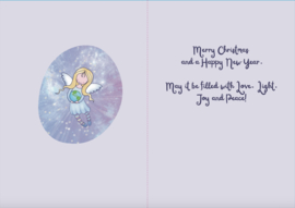 Angel Hug the Earth Kerstkaart A5