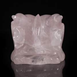 Dragon Skull rose quartz 7,7 cm