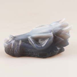 Drakenskull agaat geode - ongeveer 10,5 cm