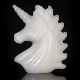 Eenhoorn van witte jade (ongeveer 5 cm)