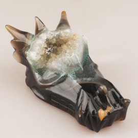 Drakenskull agaat geode - ongeveer 16 cm