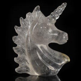 Eenhoorntje van bergkristal (ruim 5,5 cm) - 9