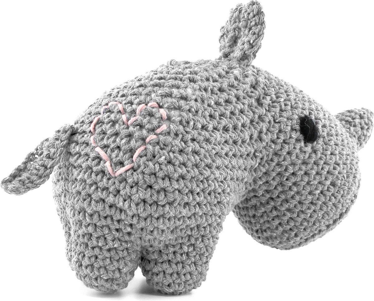 Haakpakketten amigurumi Ziggy en Rhino Hoooked