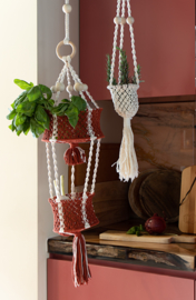 Macramé patroon Hangende etagère